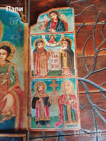 Български триптих от 19-ти век, снимка 5 - Антикварни и старинни предмети - 48245535