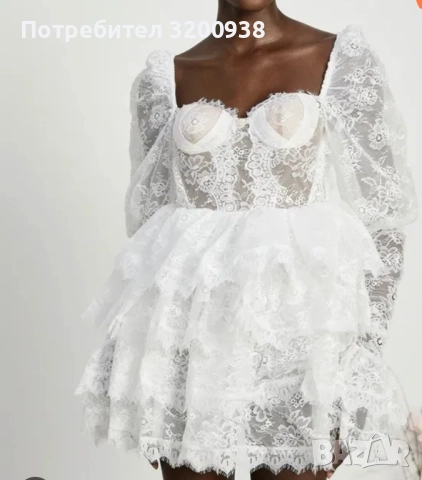 Официална дантелена рокля