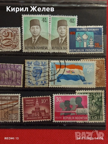 Стари пощенски марки от цял свят смесени МАРИКО, АМЕРИКА, ИНДОНЕЗИЯ за КОЛЕКЦИЯ 52011, снимка 3 - Филателия - 53231006