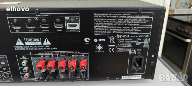 Ресивър Denon AVR-1611, снимка 3 - Ресийвъри, усилватели, смесителни пултове - 49749719