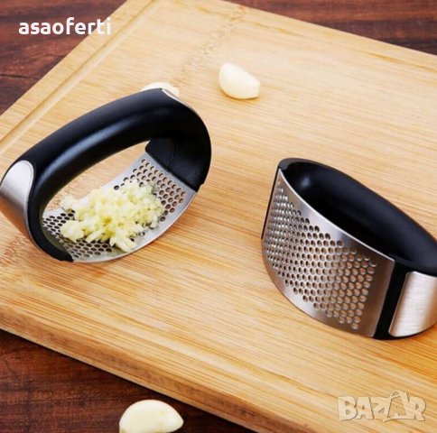 Ръчна преса за чесън, снимка 2 - Аксесоари за кухня - 39744088