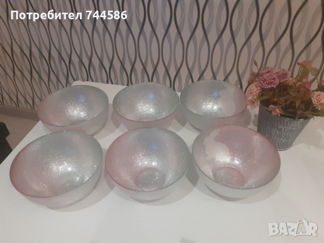 Великденски купи в розово 6 бр., снимка 3 - Прибори за хранене, готвене и сервиране - 35712011