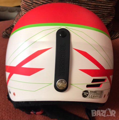 ROSSIGNOL HERO 8 60см- състезателна каска за слалом + метален предпазител/наморник росиньол хиро 8, снимка 4 - Зимни спортове - 42603371