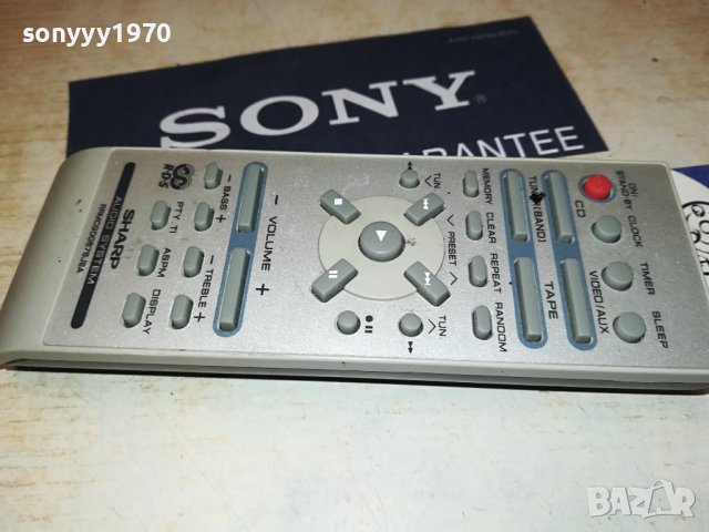 SHARP AUDIO REMOTE CONTROL 1407231316, снимка 3 - Други - 41548420