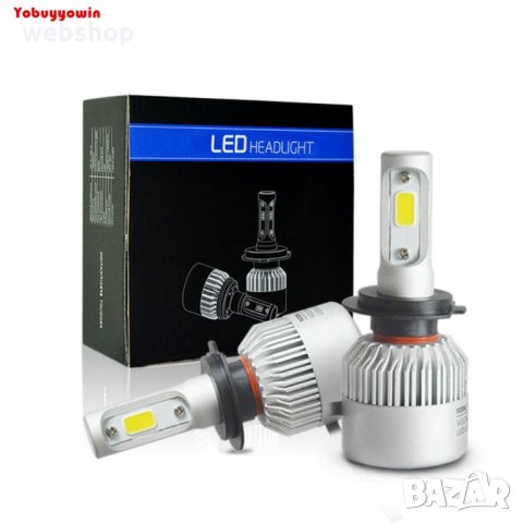 Комплект LED крушки за фарове 8000lm, H7, 36w, 16000lm, 2 бр.,12/24V, снимка 2 - Аксесоари и консумативи - 35957972