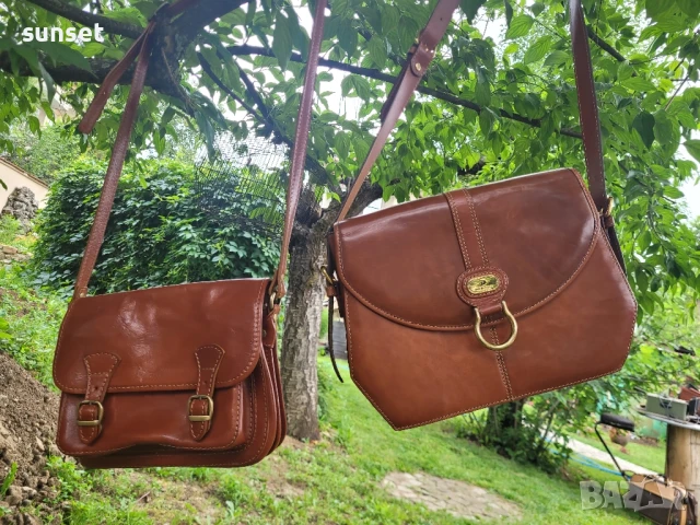 Dickens collection ЕСТЕСТВЕНА кожа кафява чанта (250$ в интернет), снимка 2 - Чанти - 50611484