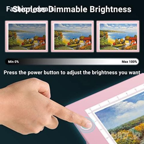 Нова USB захранвана дъска А4 за рисуване/щамповане Диамантено рисуване Подарък, снимка 4 - Други - 41616570