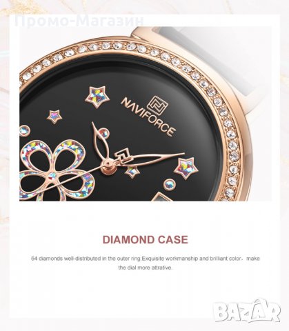 Дамски часовник NAVIFORCE Oculus Black/Gold 5016 RGB., снимка 8 - Дамски - 34738379