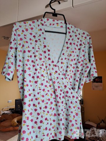 Лятна дамска жилетка къс ръкав със завързване