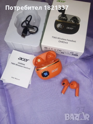 Безжични Bluetooth слушалки Acer, снимка 10 - Bluetooth слушалки - 53359406