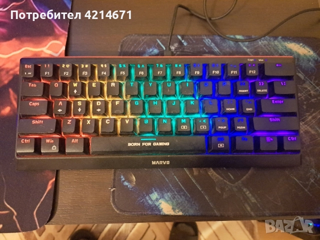 Клавиатурата MARVO KH962 различни цветове и начини за подсветки 