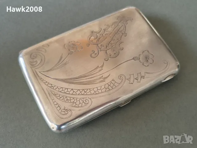 19 век Руска империя Москва сребърна 84 табакера, снимка 9 - Антикварни и старинни предмети - 47608958