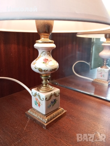 Красива Италианска нощна лампа, снимка 2 - Антикварни и старинни предмети - 52211071