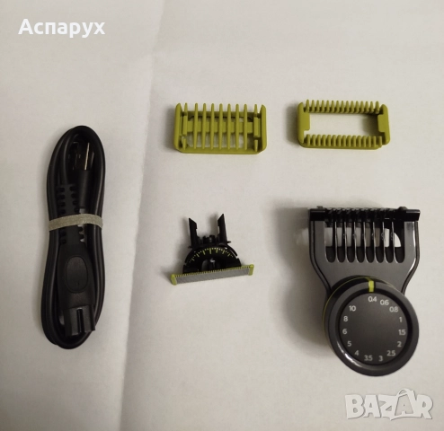 Кабел за зареждане,ножче гребен с 14 настройки за дължина за тример за брада Филипс PHILIPS OneBlade