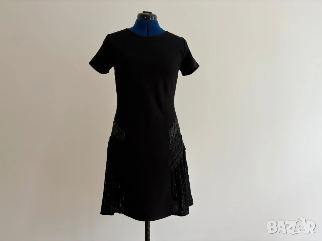 Дизайнерска рокля Desigual | Черна, трикотажна | Размер L (умалена) | Нова, снимка 1