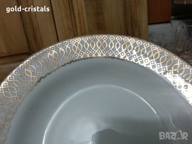 Стар български порцелан чинии дълбоки, снимка 4 - Антикварни и старинни предмети - 34804662