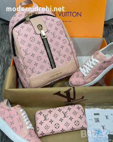 Дамска раница спортни обувки и портфейл Louis Vuitton код 152, снимка 1 - Дамски ежедневни обувки - 33935587
