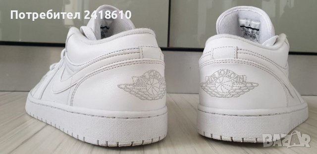 Nike Air Jordan 1 Retro Tripple White Mens Size 46/30 UK11 US 12 ОРИГИНАЛ!, снимка 10 - Кецове - 39872514