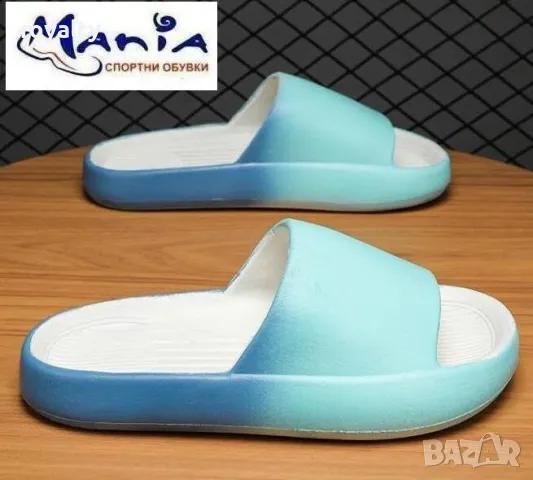 Олекотени унисекс чехли в преливащи цветове