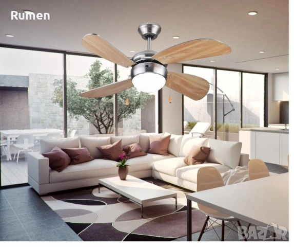 Вентилатор - таванен , снимка 5 - Вентилатори - 53435240