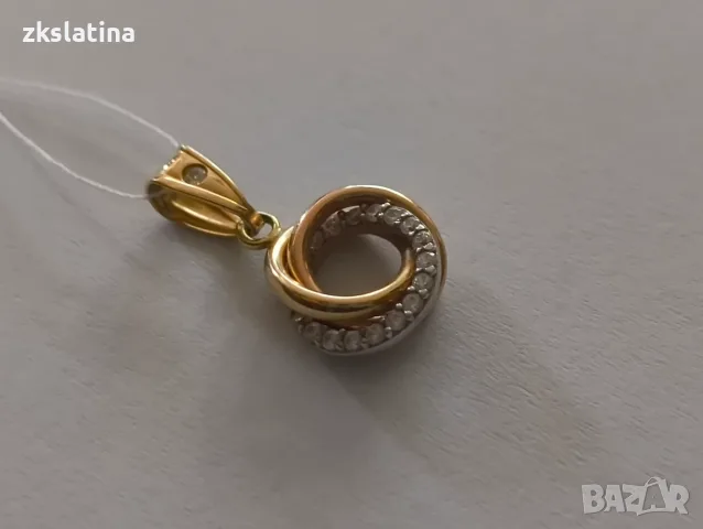 *** Уникална *** Златна висулка 14к 1.07гр, снимка 2 - Колиета, медальони, синджири - 55898757