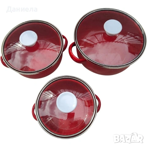 Комплект от 3 тенджери - 16см, 18см, 20см, снимка 10 - Съдове за готвене - 53309562