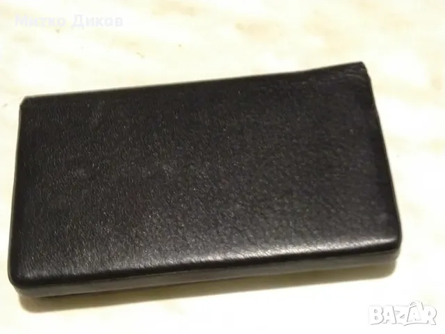 Калъвче за карти визитки ново марково на Дикуадро естествена кожа 103х66мм, снимка 6 - Портфейли, портмонета - 48969436