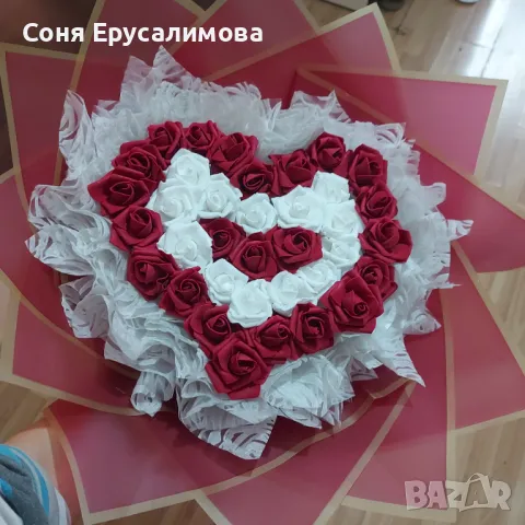 Букет от 101вечни рози, снимка 7 - Изкуствени цветя - 47316671