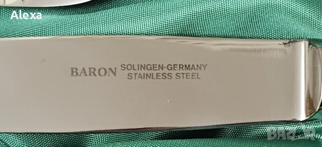 НОВ Луксозен Ловен Комплект Прибори Solingen Естествен Еленов Рог 1950 г, снимка 7 - Антикварни и старинни предмети - 53729774