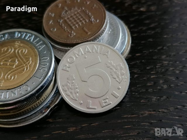 Монета - Румъния - 5 леи | 1993г.