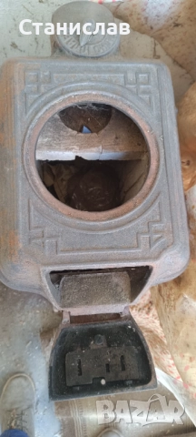 Старинна печка за отопление на твърдо гориво , снимка 4 - Антикварни и старинни предмети - 52230908