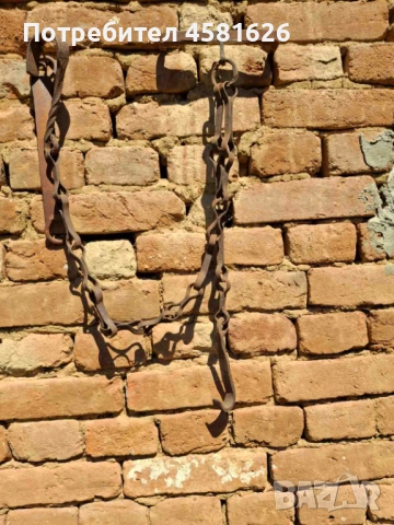 Автентичен синджир за закачане на котли, снимка 3 - Антикварни и старинни предмети - 51602599