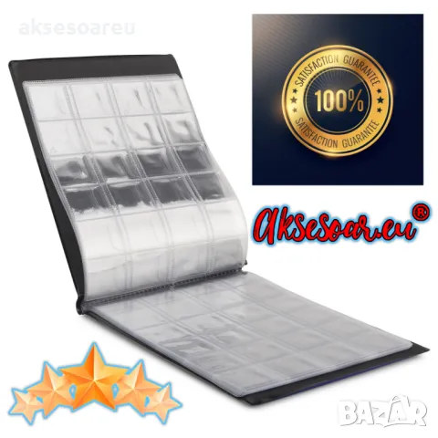 Кожен класьор албум с капачета за 240 монетни пари книга колекция за събиране на монети подарък за с, снимка 16 - Нумизматика и бонистика - 35550991