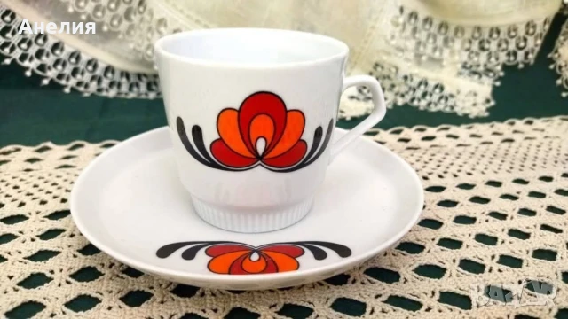 ГДР 5 сета за кафе , снимка 2 - Чаши - 51100442