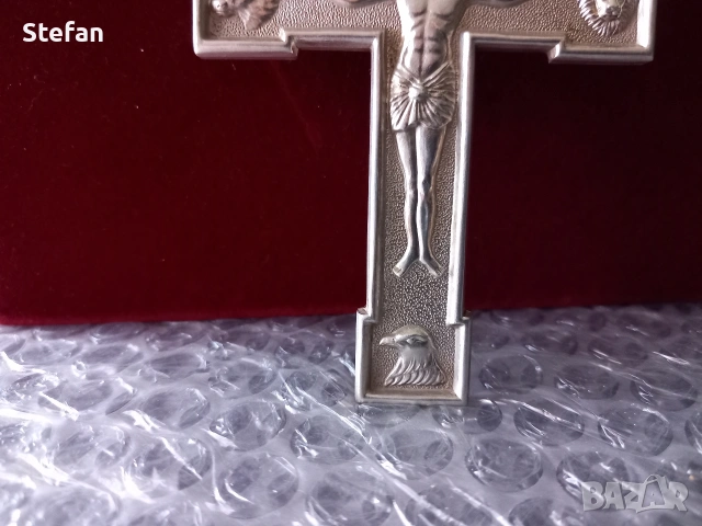 Кардиналски Сребърен Кръст, снимка 6 - Антикварни и старинни предмети - 53452478