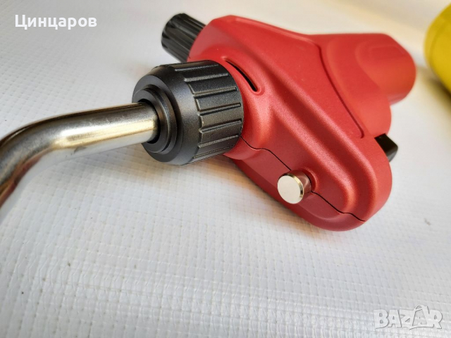 Горелка газова с 3бр.човки,газов флакон с темп.3000 градус целзий-подгряване,спояване,топене метал, снимка 8 - Други машини и части - 36278249