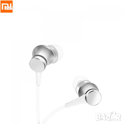 Слушалки с микрофон Xiaomi Mi In-Ear Headphones Basic сребристи, снимка 7 - Слушалки, hands-free - 36222928