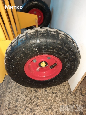 Ръчна количка с 2 броя пневматични колела и падаща решетка , снимка 10 - Други инструменти - 53787871