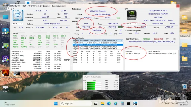 Дънна платка Z87 ASRock Z87 Extreme3 Socket 1150, снимка 6 - Дънни платки - 48163232