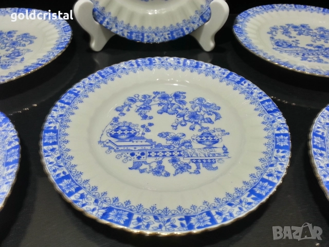 фин костен порцелан чинии , снимка 2 - Антикварни и старинни предмети - 51887662