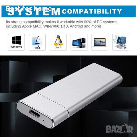 Външен диск 16TB USB 3.1 SSD TYPE-C  високоскоростен, снимка 6 - Твърди дискове - 40222822