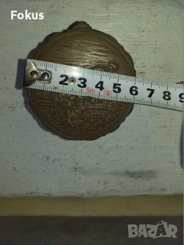 Стара кована бронзова кутийка с коприна маркировка, снимка 7 - Антикварни и старинни предмети - 53430818