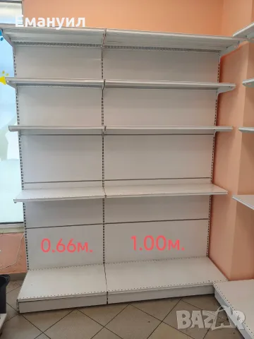 Метални стелажи за магазин , снимка 2 - Стелажи и щандове - 55773067