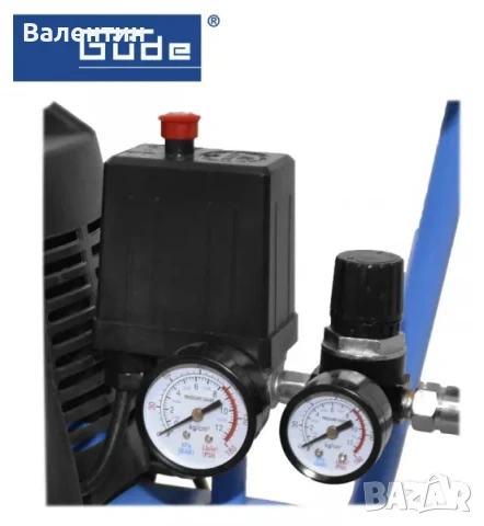 Компресор Gude 220/08/24 безмаслен 24л 8 bar 1.1kW, снимка 2 - Компресори - 50871855