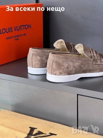 Louis Vuitton Мъжки Ежедневни Обувки Естествена кожа Луис Витон - Налични Различни Цветове Код E1279, снимка 3 - Ежедневни обувки - 53756280