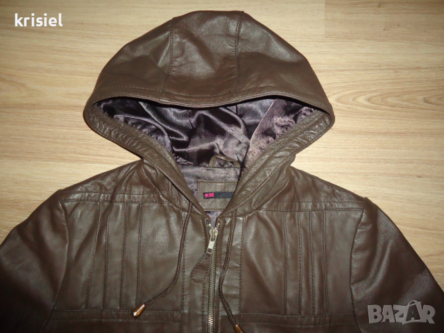 ЕСТЕСТВЕНА КОЖА СТРАХОТНО ЯКЕ--S номер, снимка 2 - Якета - 44680310