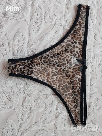 М/XL Прозрачни полупрашка анимал принт , снимка 6 - Бельо - 53730215