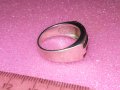 ПРЕКРАСЕН СКЪПОЦЕНЕН СРЕБЪРЕН ПРЪСТЕН РОДИРАНО СРЕБРО 925 с ЧЕРЕН ОНИКС и ИСКРЯЩИ ЦИРКОНИ 43361, снимка 14