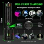 Акумулаторен LED фенер JMK-621, батерия 26650, USB-C и 5 режима, LED дисплей, снимка 3