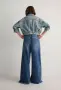 ZARA Дамски стилни широки дънки, снимка 3